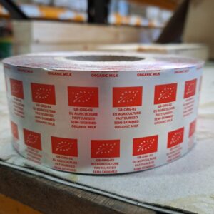 6 Aluminium Capping Foil Organic Semi Skimmed