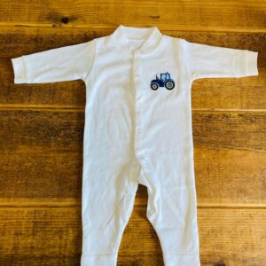 Born to farm sleepsuit blue