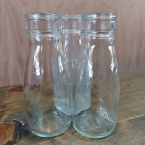 Mini Glass Milk Bottles