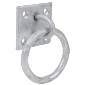 Harry Travis Dairy Engineering Galvanised Tie Ring On Plate ET7 jpg