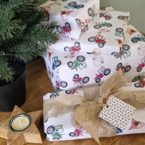 Born To Farm Wrapping Paper jpg