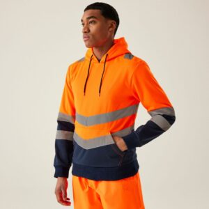 Clapham Agricultural Engineering Regatta Hi Viz Hoodie Orange jpg
