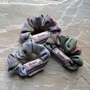Hillbillie Bows Tweed Scrunchies jpg
